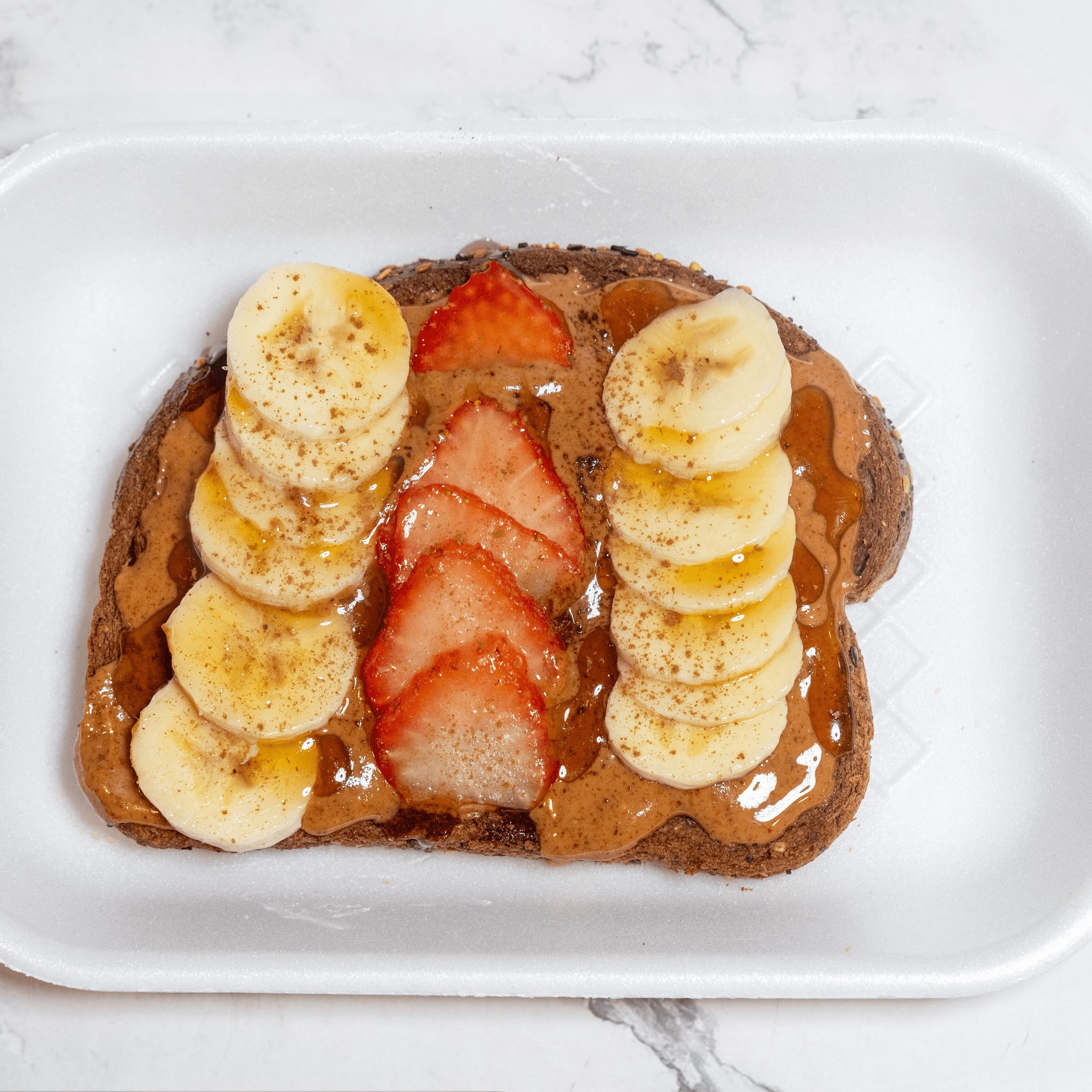Almond Banana Berry Toast.